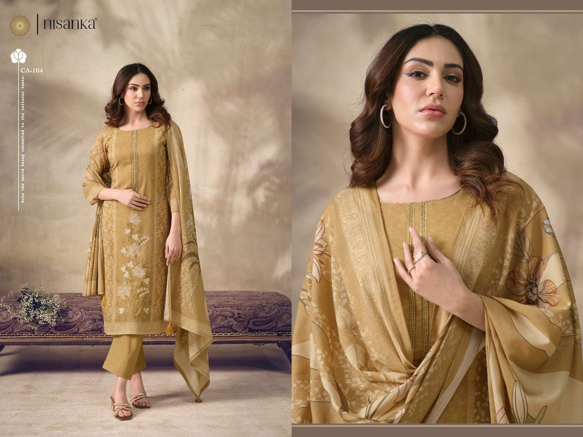 Nisanka Cashmere Vol-7 Viscose Lawn Printed Office Wear Salwar Suit