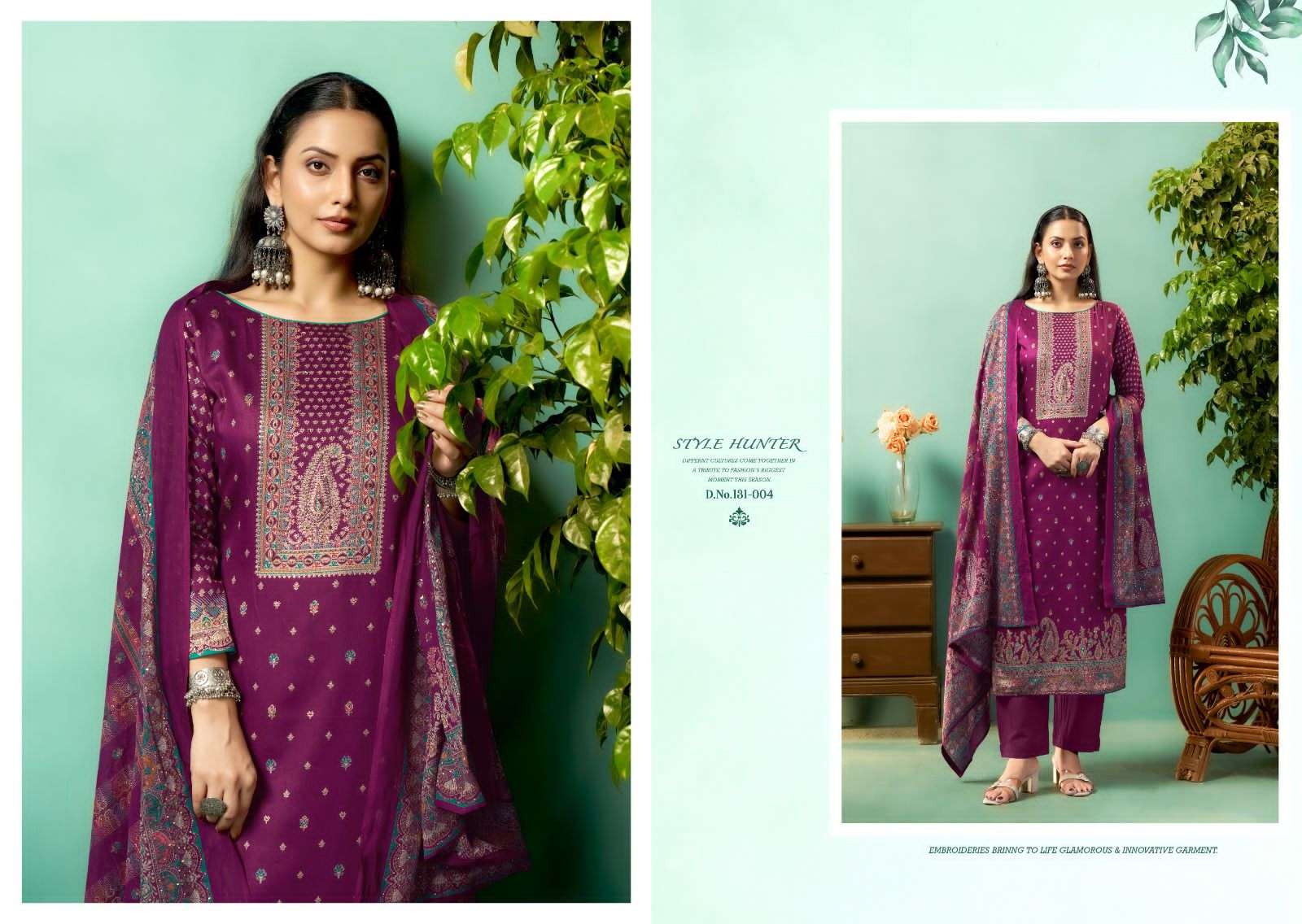 Nishant Fashion Syraa Jam Silk Dress Material - Amrah Wholesale