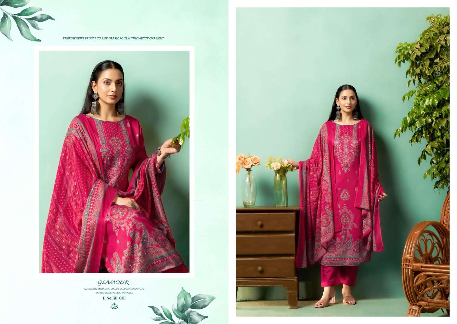 Nishant Fashion Syraa Jam Silk Dress Material - Amrah Wholesale