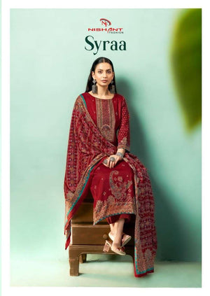 Nishant Fashion Syraa Jam Silk Dress Material