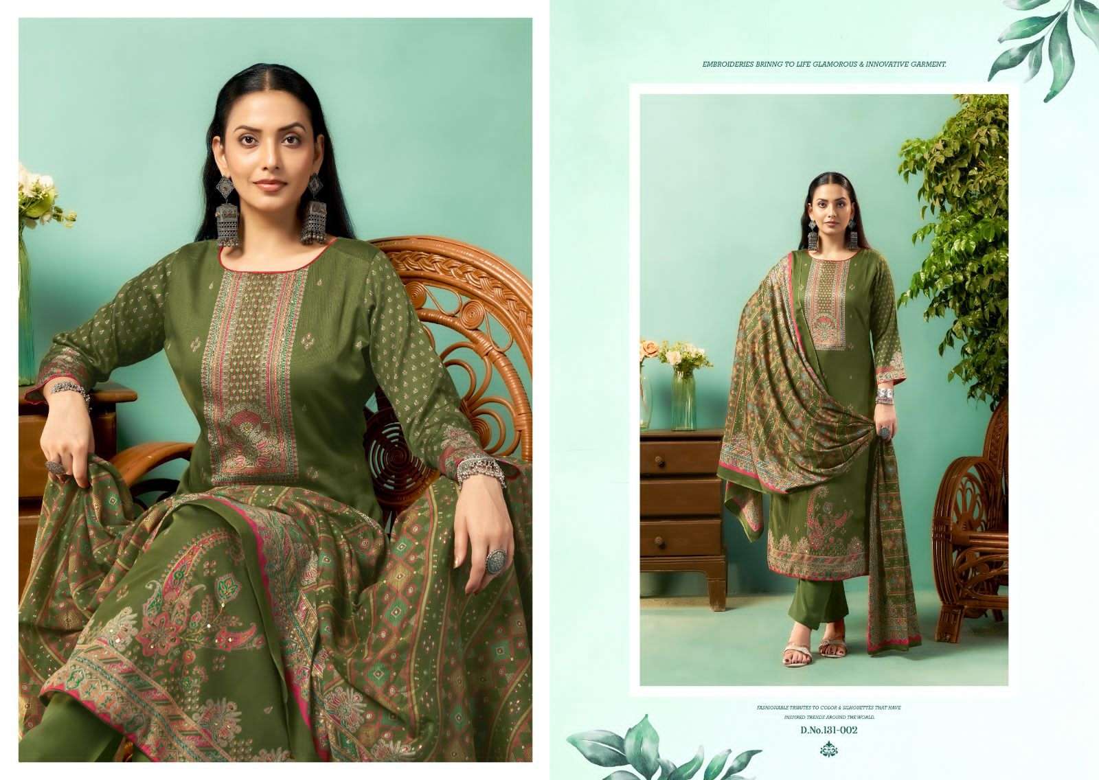 Nishant Fashion Syraa Jam Silk Dress Material