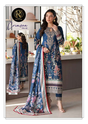 Noor Crimson Vol 2 Pure Heavy Lawn Cotton Dress Material
