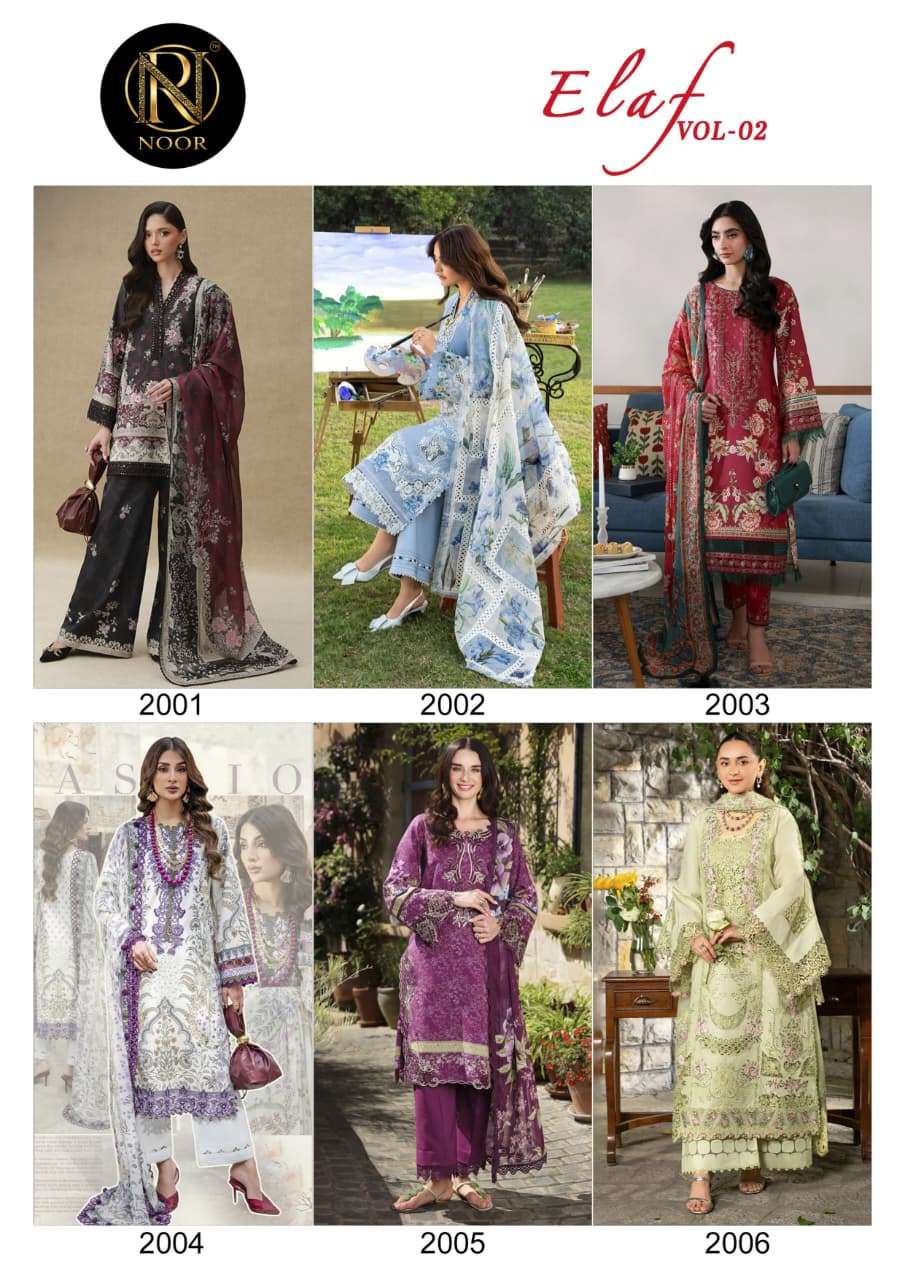 Noor Elaf Vol 2 Pure Heavy Lawn Cotton Pakistani Suit