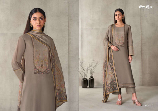 Omtex Aarviya Mal Chanderi Silk Dress Material - Amrah Wholesale