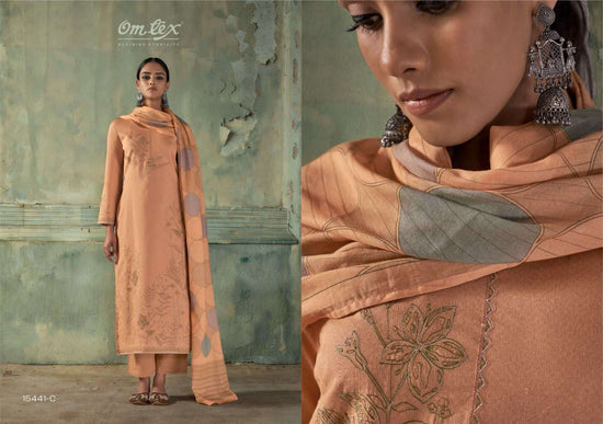 Omtex Aarzaa Premium Lawn Cotton Dress Material - Amrah Wholesale