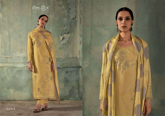 Omtex Aarzaa Premium Lawn Cotton Dress Material - Amrah Wholesale
