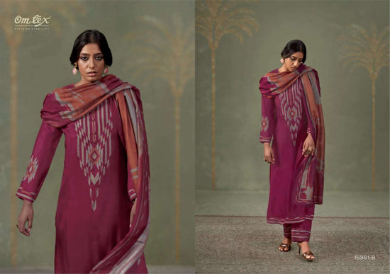Omtex Adara Muslin Silk Applique Work Dress Material Wholesale Catalogue - Amrah Wholesale