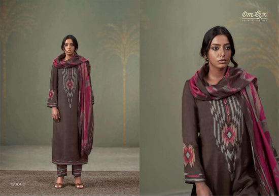 Omtex Adara Muslin Silk Applique Work Dress Material Wholesale Catalogue - Amrah Wholesale