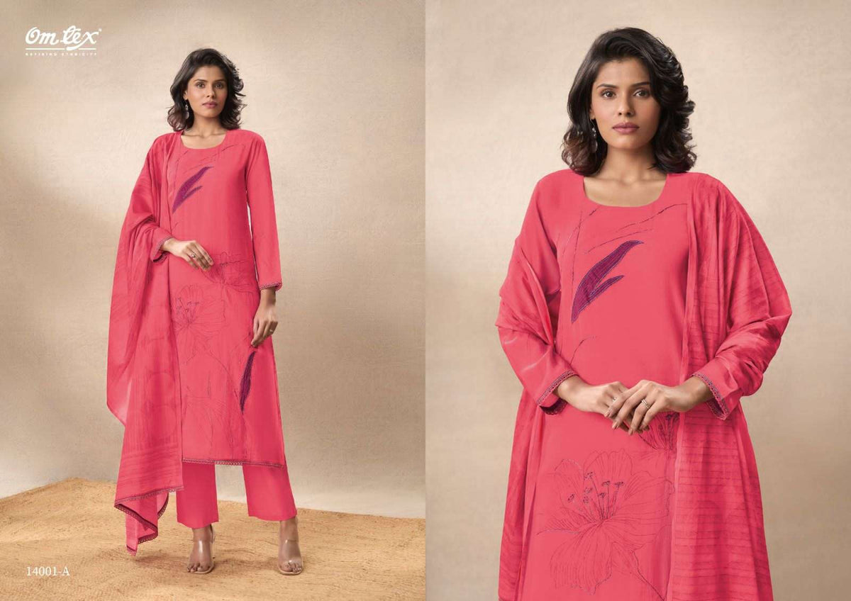 Omtex Amudha Dress Material Wholesale Catalogue - Amrah Wholesale