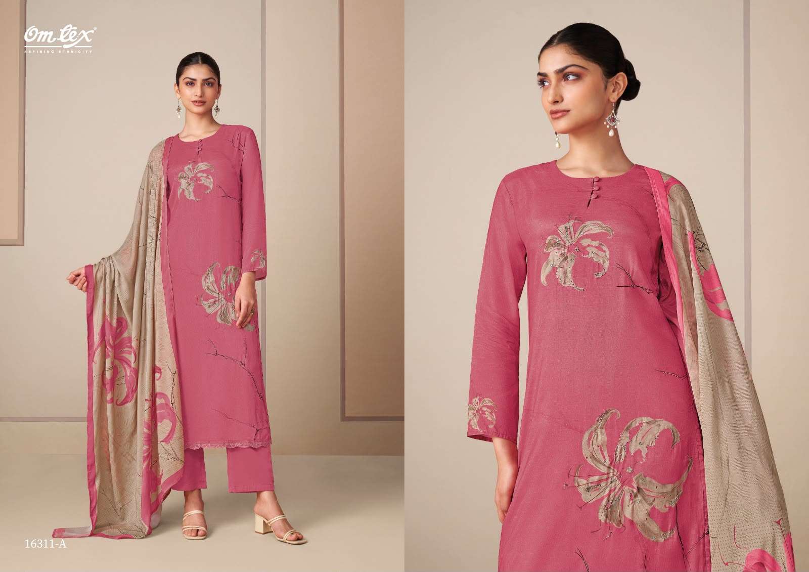 Omtex Anumati Muslin Digital Print Dress Material