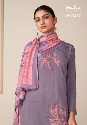 Omtex Anumati Muslin Digital Print Dress Material