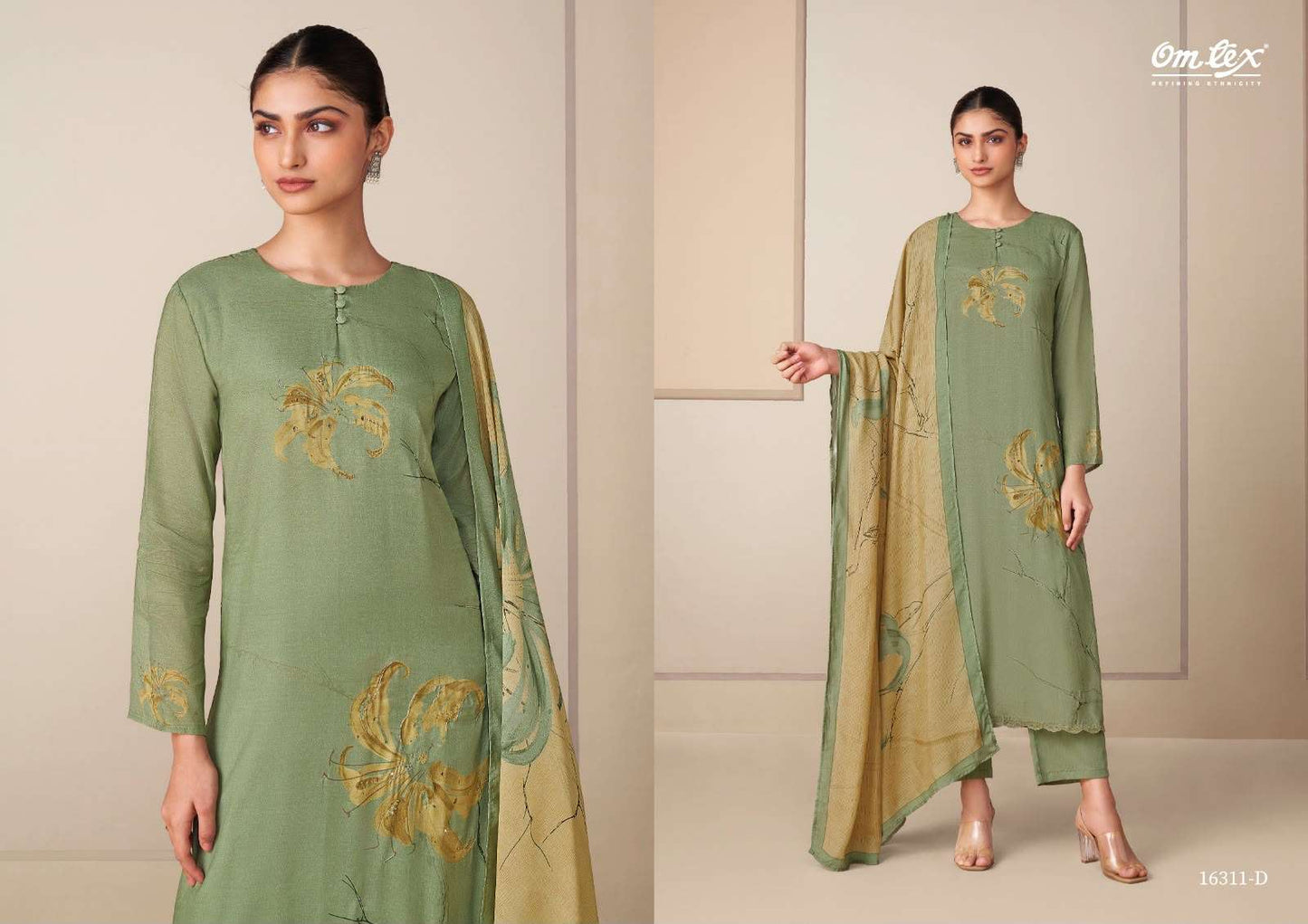 Omtex Anumati Muslin Digital Print Dress Material