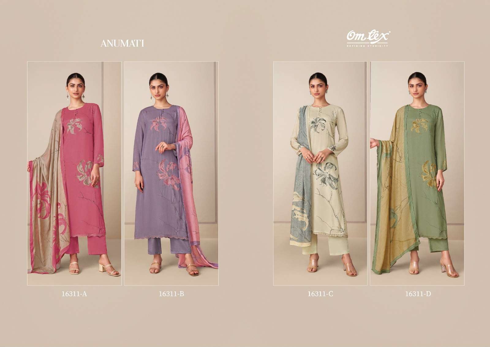 Omtex Anumati Muslin Digital Print Dress Material