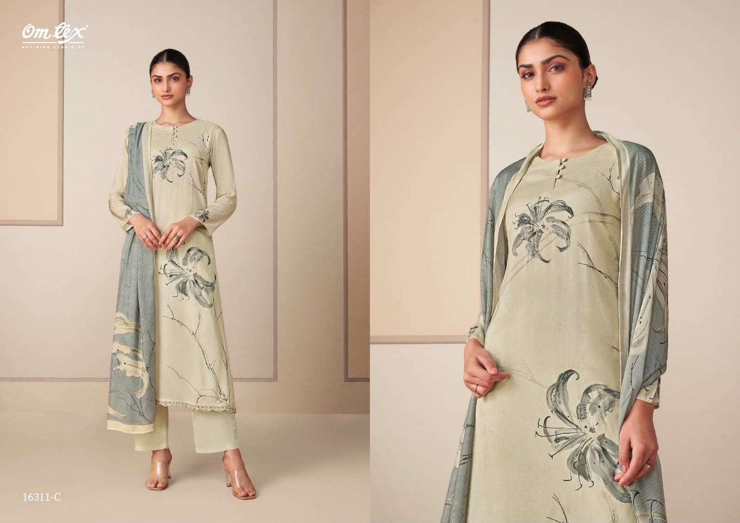 Omtex Anumati Muslin Digital Print Dress Material