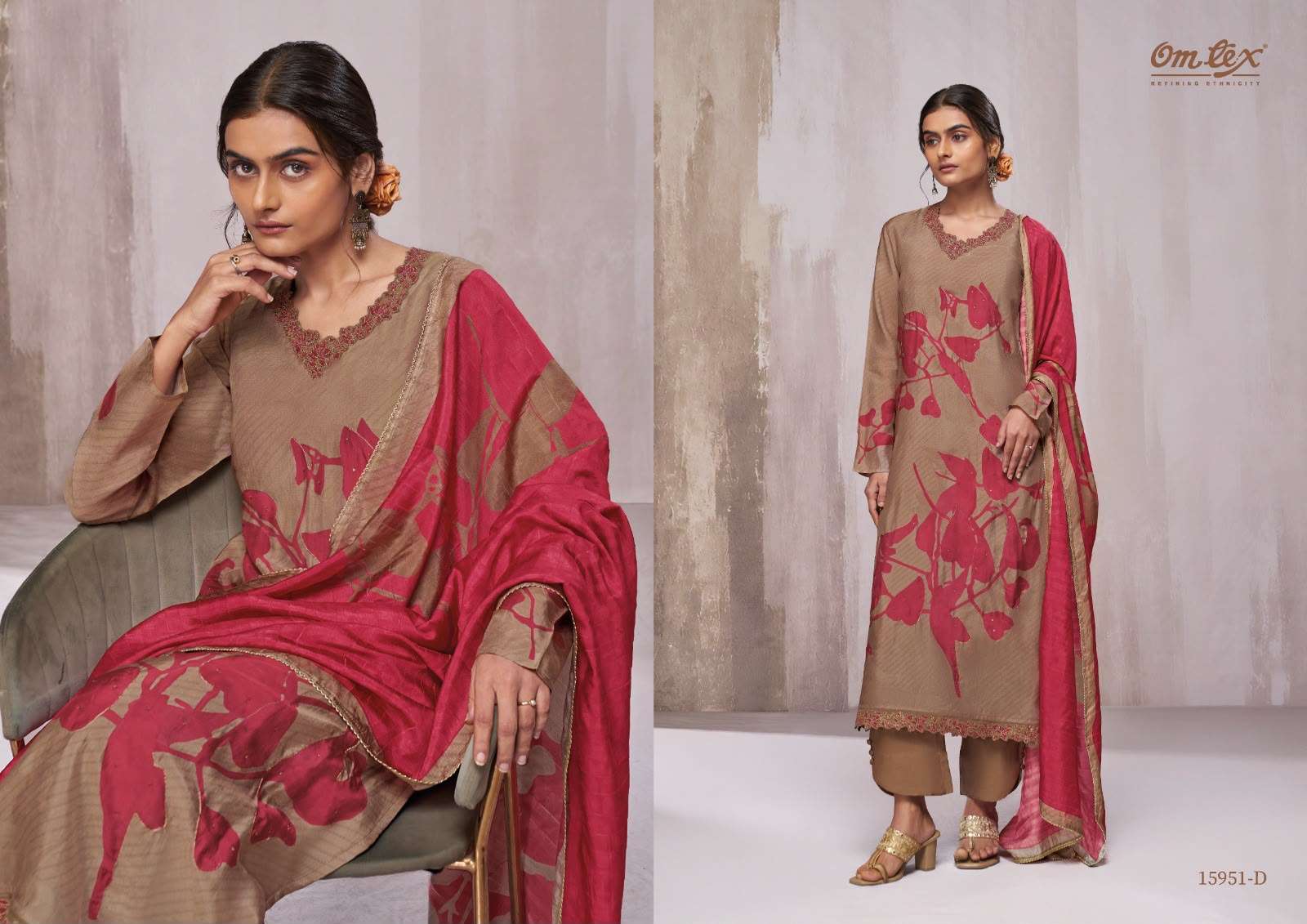 Omtex Beatrice Russian Silk Dress Material