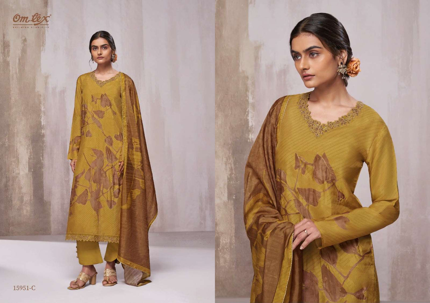 Omtex Beatrice Russian Silk Dress Material