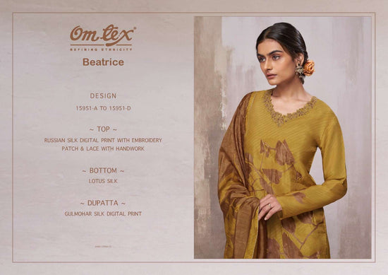 Omtex Beatrice Russian Silk Dress Material