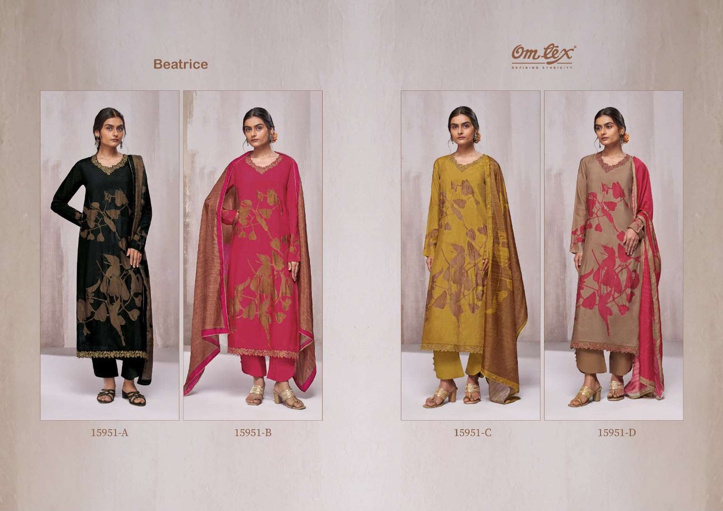 Omtex Beatrice Russian Silk Dress Material