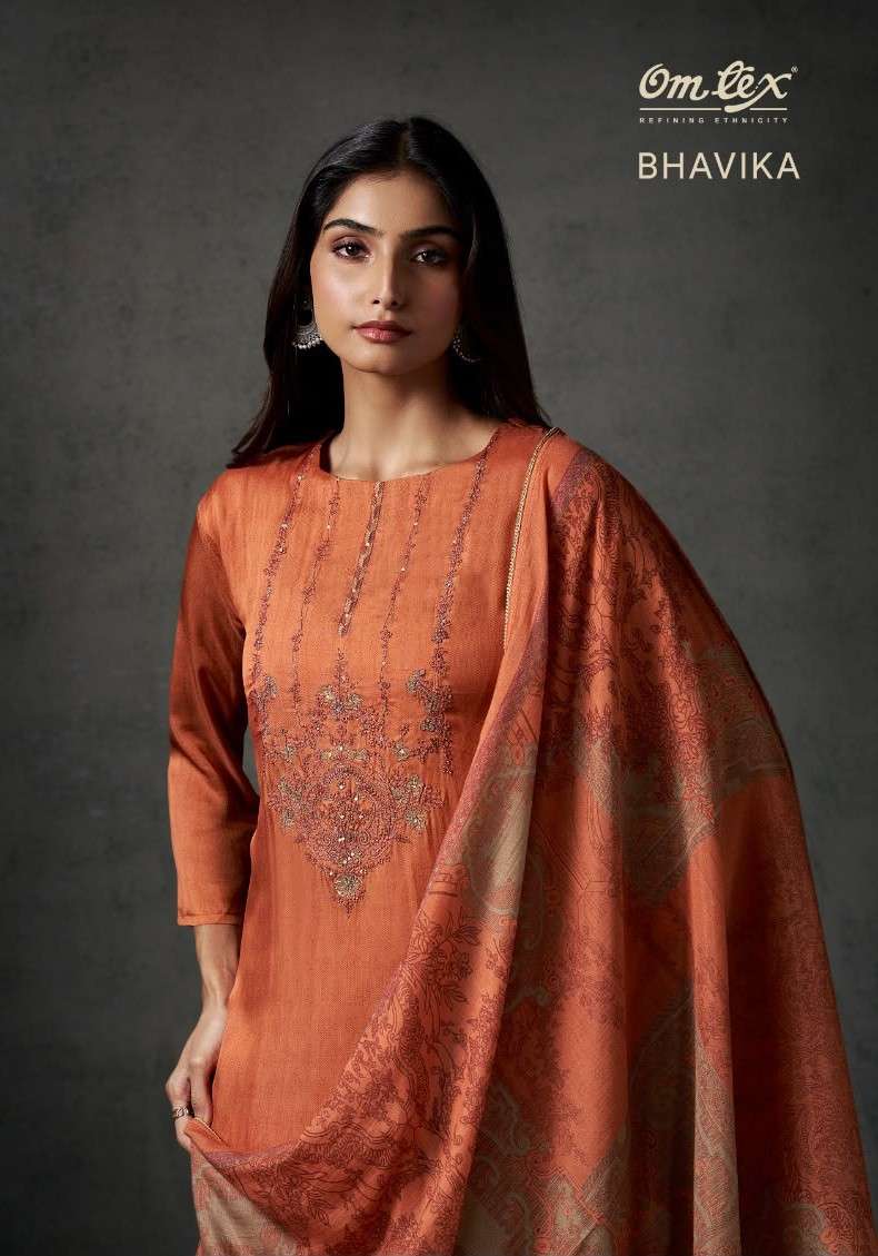 Omtex Bhavika Dutch Silk Digital Print Embroidered Suit