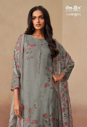 Omtex Camerina Premium Muslin Digital Printed Dress Material