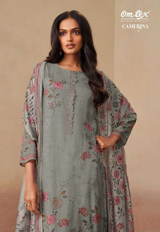 Omtex Camerina Premium Muslin Digital Printed Dress Material - Amrah Wholesale