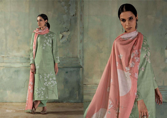 Omtex Falak Premium Lawn Cotton Dress Material - Amrah Wholesale