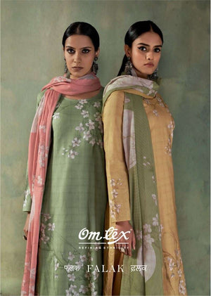 Omtex Falak Premium Lawn Cotton Dress Material - Amrah Wholesale