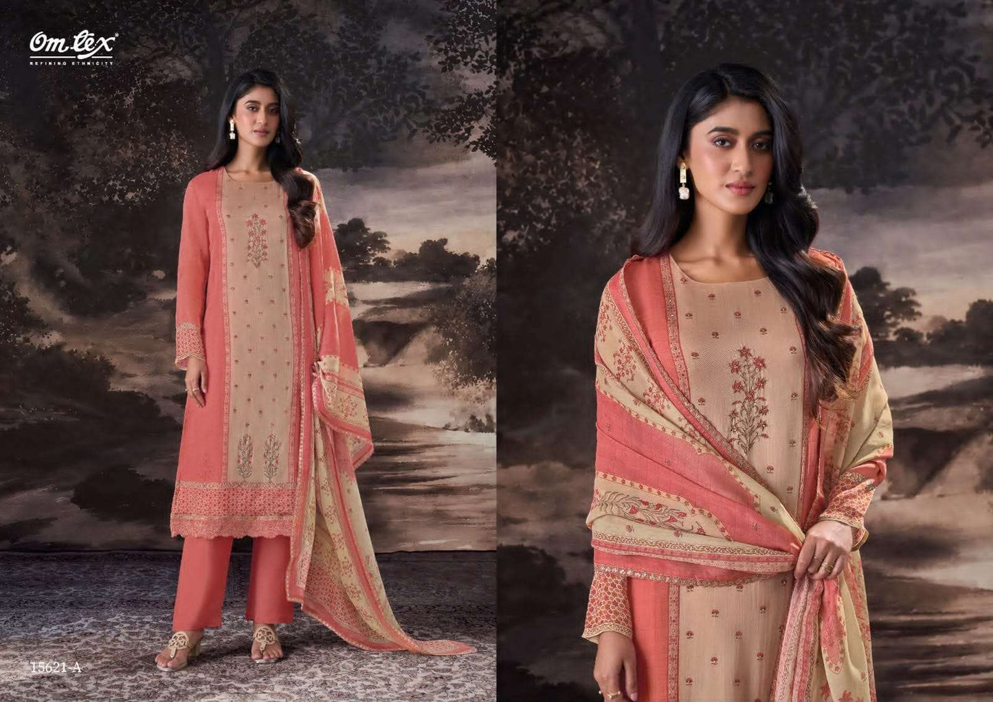 Omtex Fatima Premium Organza Twill Dress Material