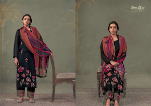Omtex Ferisha Premium Organza Twill Applique Work Ladies Suit - Amrah Wholesale