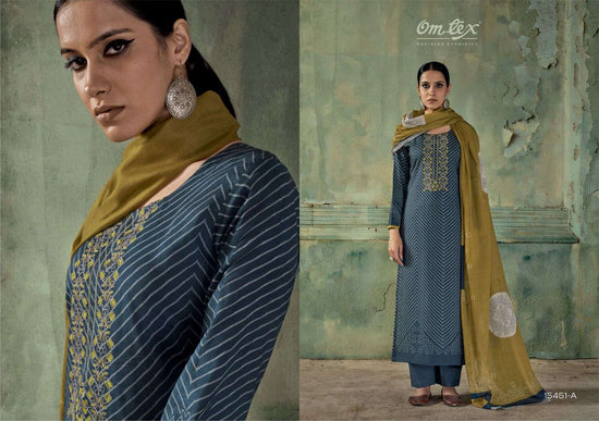 Omtex Fiza Premium Lawn Cotton Dress Material - Amrah Wholesale
