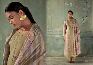 Omtex Gazleen Mal Chanderi Cotton Dress Material - Amrah Wholesale