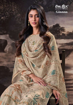 Omtex Gianna Muslin Silk Digital Printed Dress Material Wholesale - Amrah Wholesale
