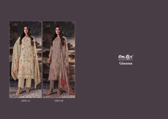 Omtex Gianna Muslin Silk Digital Printed Dress Material Wholesale