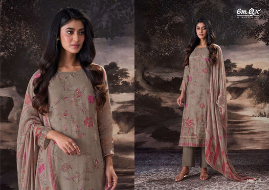 Omtex Gianna Muslin Silk Digital Printed Dress Material Wholesale