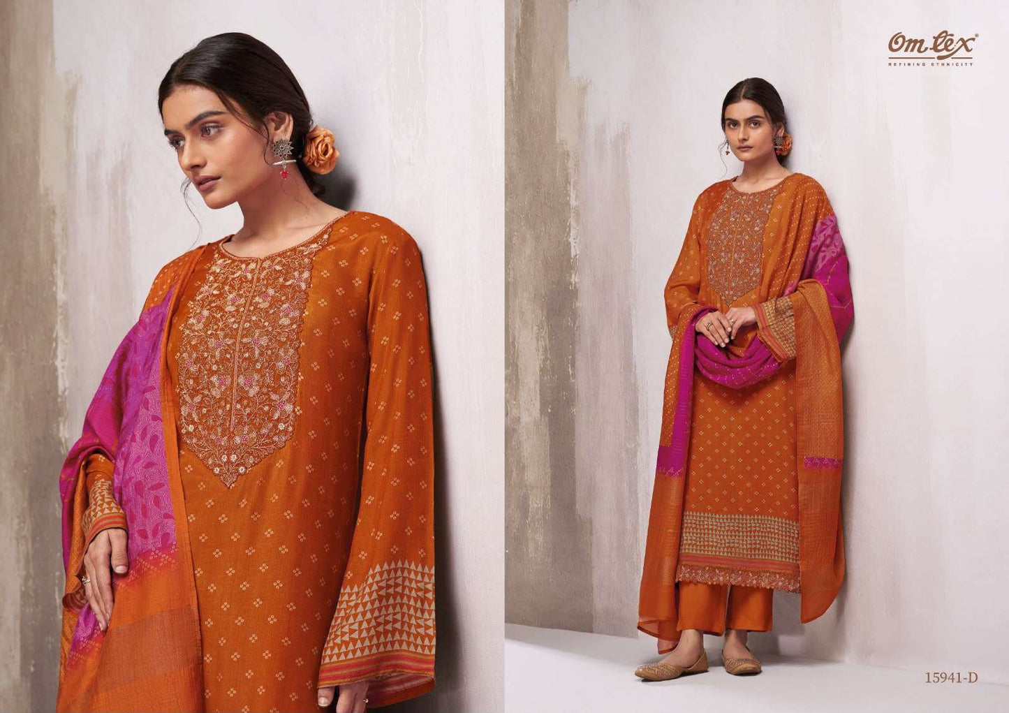Omtex Ginevra Muslin Silk Dress Material