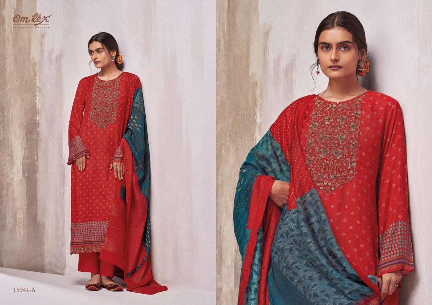 Omtex Ginevra Muslin Silk Dress Material