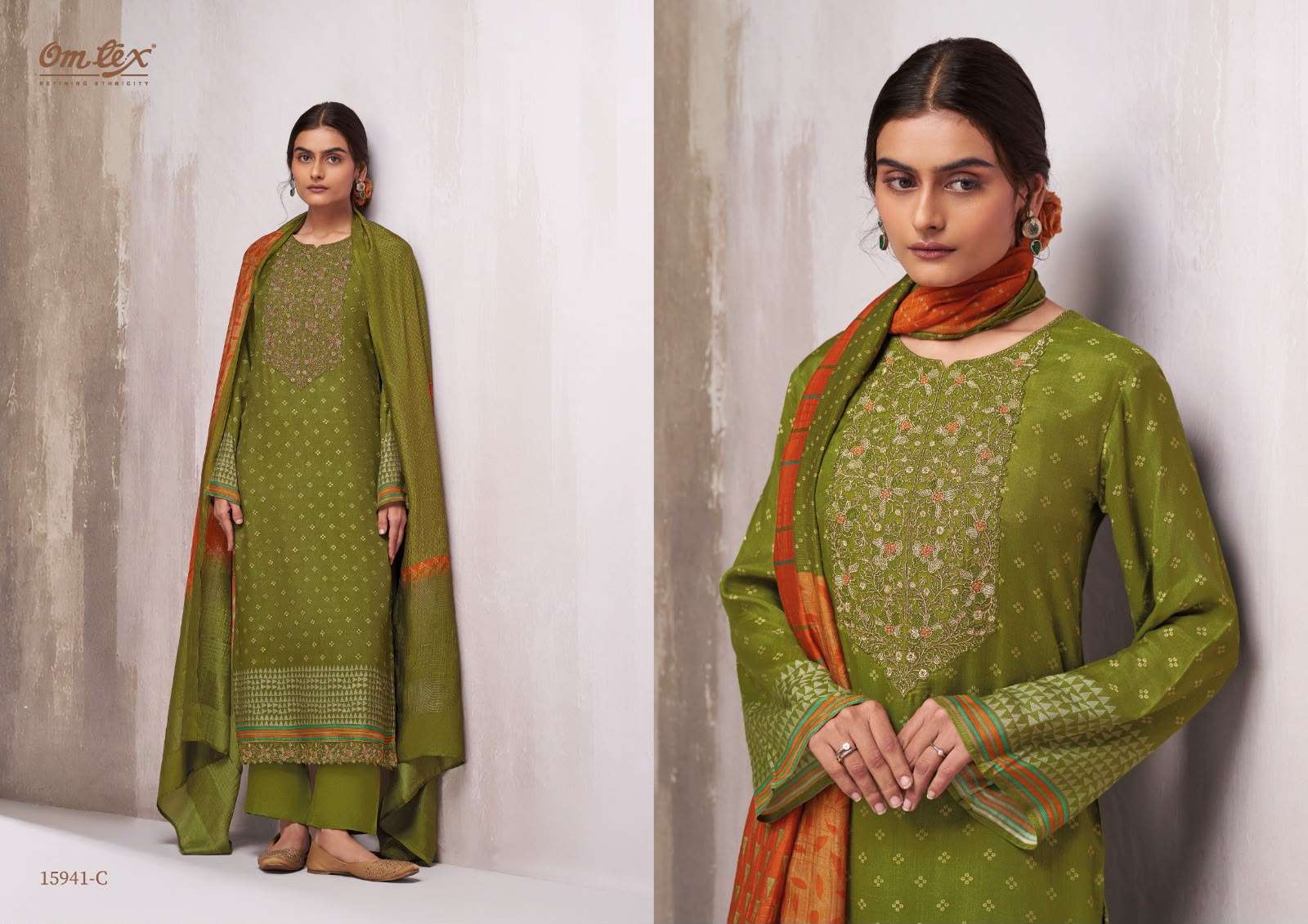 Omtex Ginevra Muslin Silk Dress Material