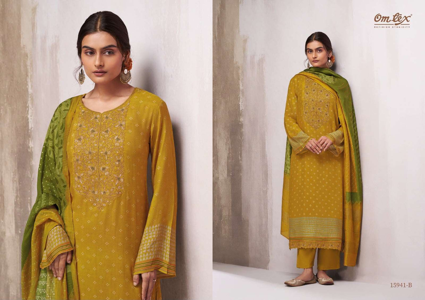 Omtex Ginevra Muslin Silk Dress Material