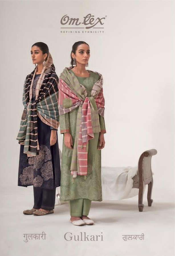 Omtex Gulkari Dress Material Wholesale Catalogue - Amrah Wholesale