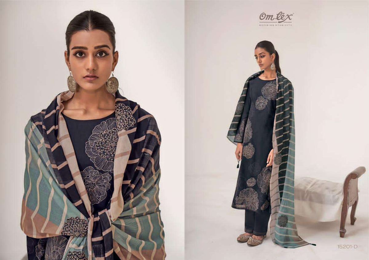 Omtex Gulkari Dress Material Wholesale Catalogue - Amrah Wholesale