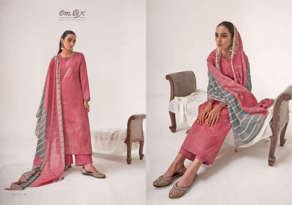Omtex Gulkari Dress Material Wholesale Catalogue - Amrah Wholesale