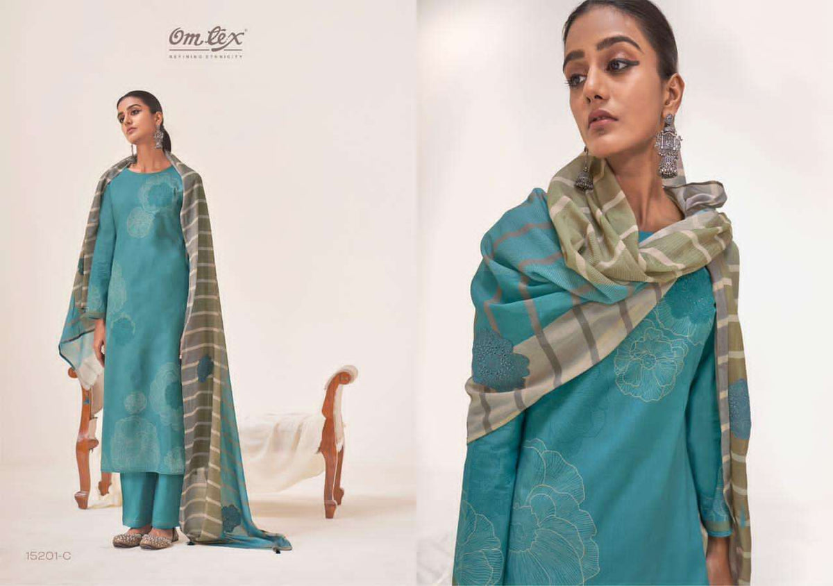 Omtex Gulkari Dress Material Wholesale Catalogue - Amrah Wholesale