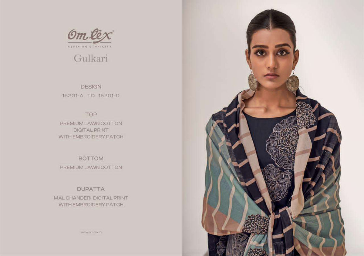 Omtex Gulkari Dress Material Wholesale Catalogue - Amrah Wholesale