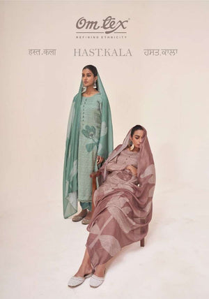 Omtex Hastkala Muslin Digital Printed Dress Material