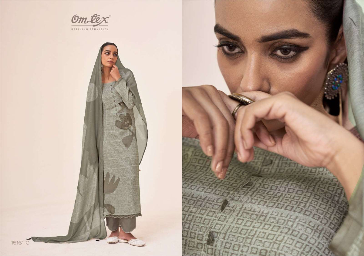 Omtex Hastkala Muslin Digital Printed Dress Material