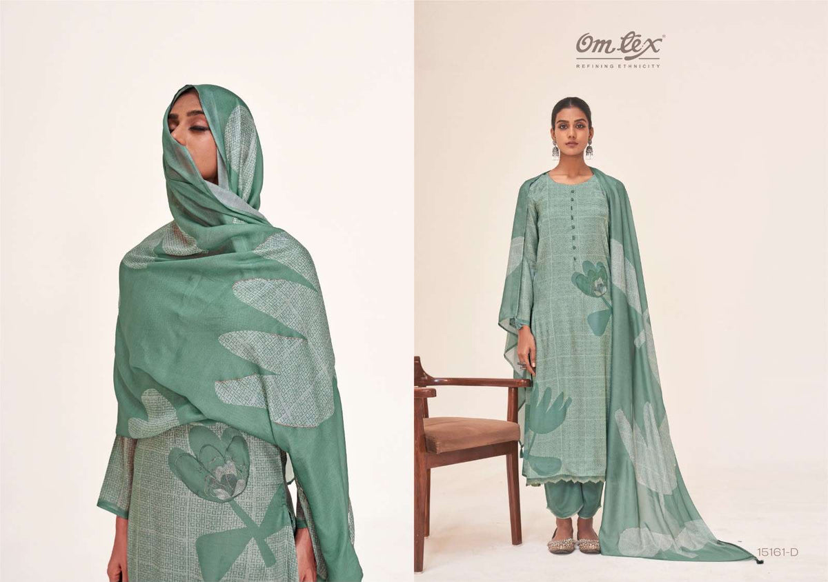 Omtex Hastkala Muslin Digital Printed Dress Material