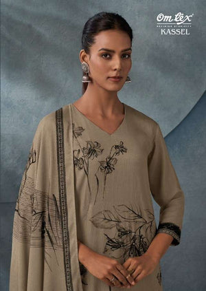 Omtex Kassel Digital Printed Corduroy Winter Dress Material