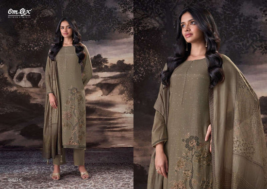 Omtex Laylani Muslin Silk Dress Material - Amrah Wholesale