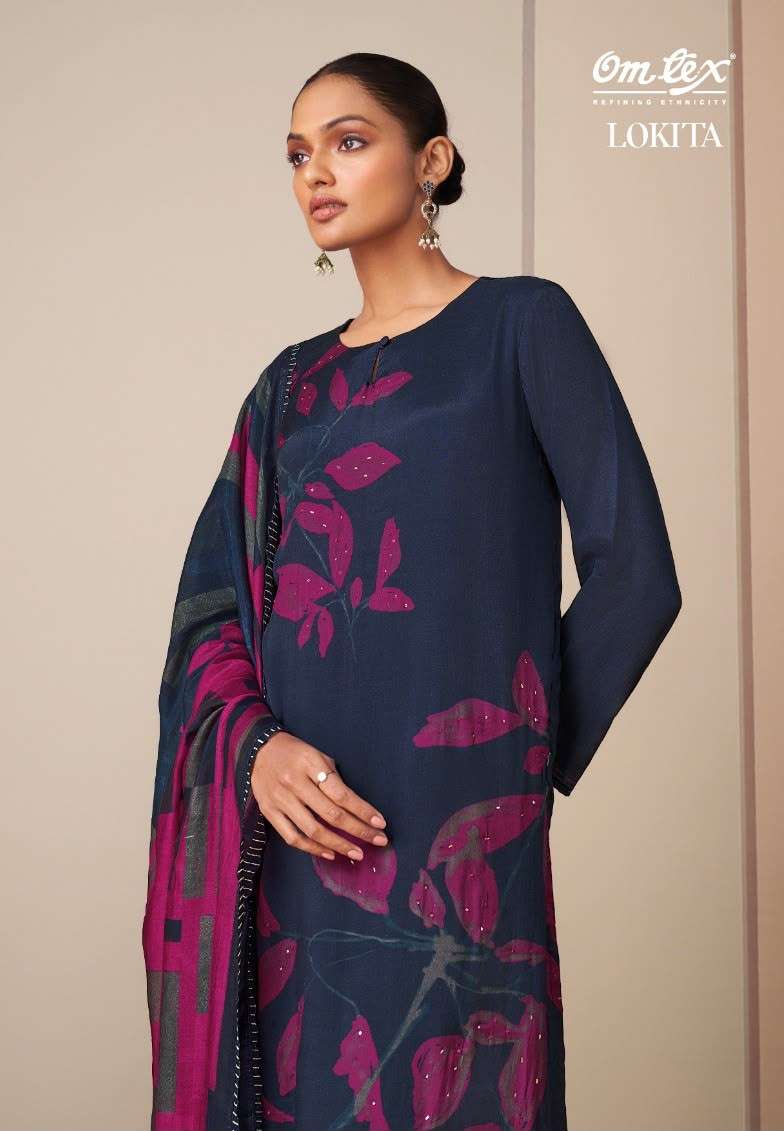 Omtex Lokita Premium Muslin Silk Dress Material