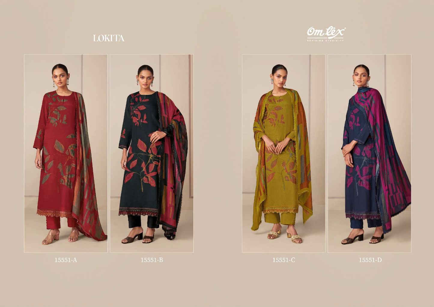 Omtex Lokita Premium Muslin Silk Dress Material